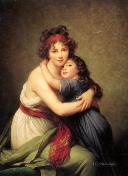 Elisabeth Vigee Lebrun Autorretrato con su hija Pinturas al óleo